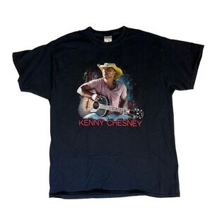 Kenny Chesney XL The Big Revival Tour 2015 Graphic T Shirt Mens XL Concert black